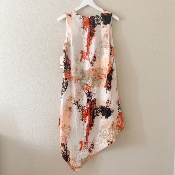 NWT! Bar III Asymmetrical Shift Print Dress, M - Picture 6 of 7